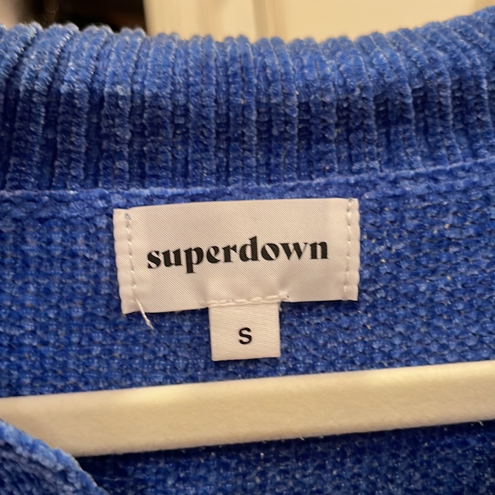Superdown Cropped Collared Sweater Size Small - image 5
